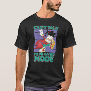Busy gamer mode cool gaming console setup player v T-Shirt