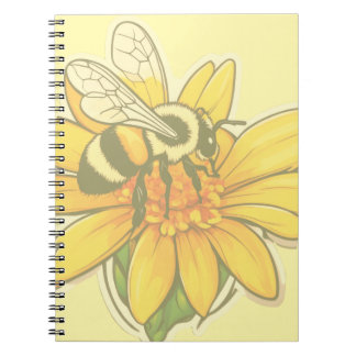 Busy gathering pollen notebook