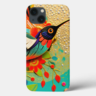 Busy Hummingbird iPhone 13 Case