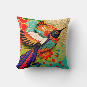 Busy Hummingbird Cushion