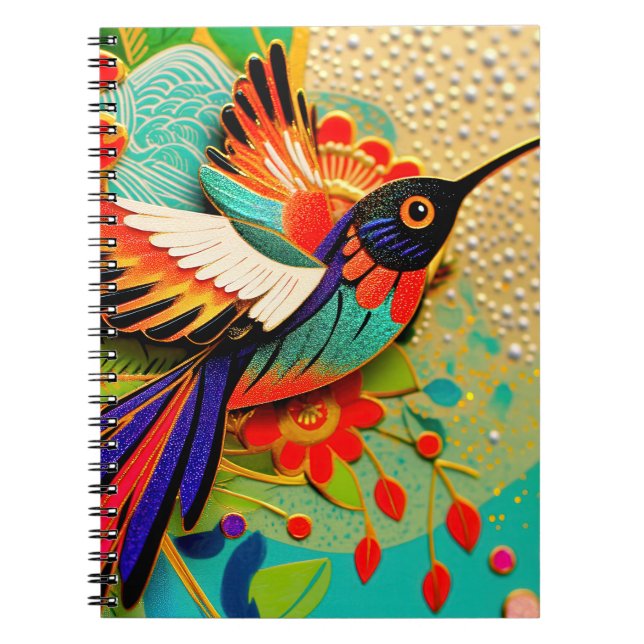 Busy Hummingbird Notebook (Front)