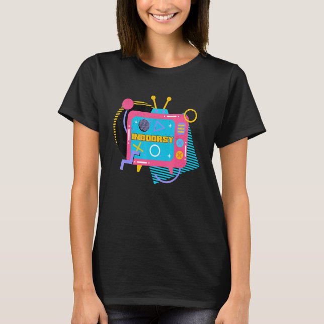 Busy Introverting 90s Style Tv Nineties Introverte T-Shirt (Front)