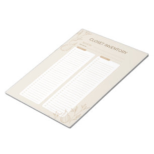 Busy Jewish Mum's Closet Inventory Checklist 2024 Notepad