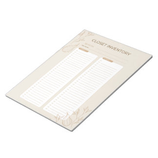 Busy Jewish Mum's Closet Inventory Checklist 2024 Notepad