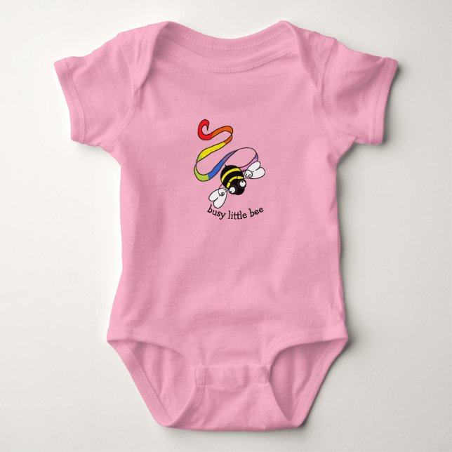 Busy Little Bee Baby  Bodysuit (Front)
