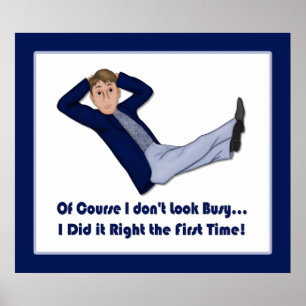 Busy Man - Office Contest Entry Poster