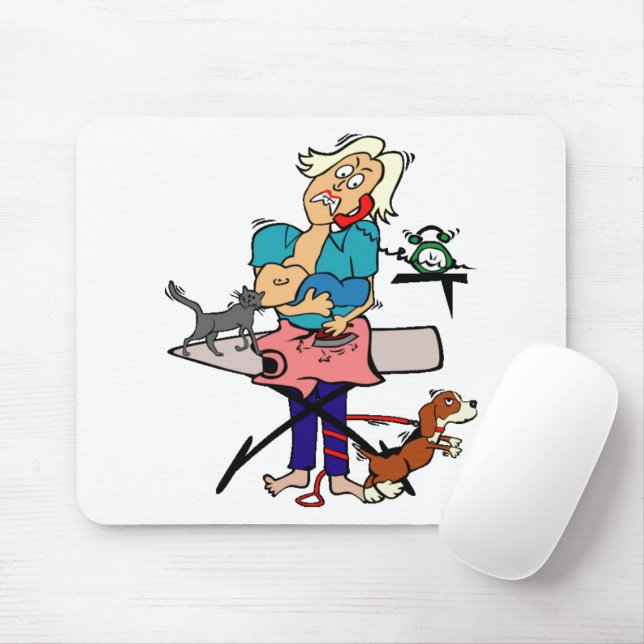 Busy Mum Mouse Mat (With Mouse)