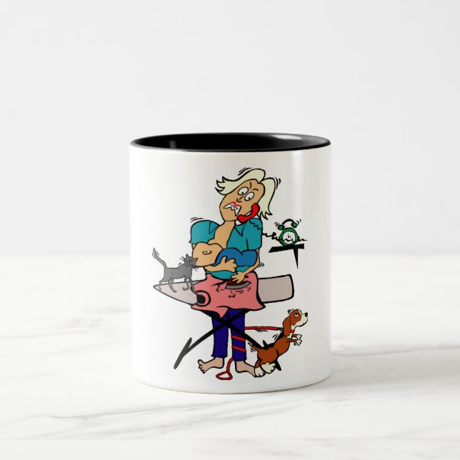 Busy Mum Two-Tone Coffee Mug (Center)