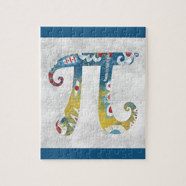Busy Pi Symbol Jigsaw Puzzle (Vertical)