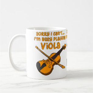 Busy Playing Viola Funny Saying Orchestra Violist Coffee Mug