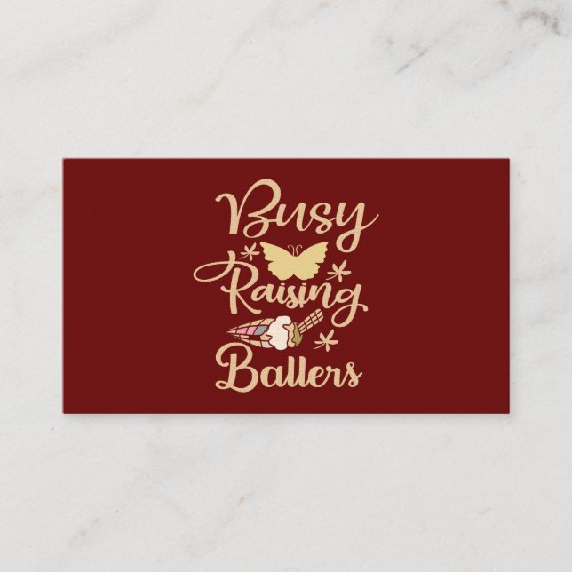 Busy-raining-ballers Place Card (Front)