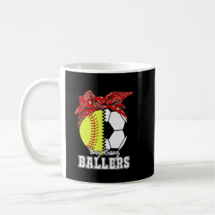 Busy Raising Baller Softball Soccer Mum Mother_s D Coffee Mug