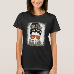 Busy Raising Ballers Basketball And Football Mom M T-Shirt
