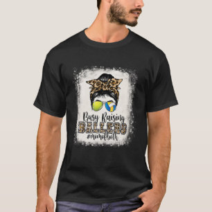 Busy Raising Ballers Mom Of Both Tennis Volleyball T-Shirt