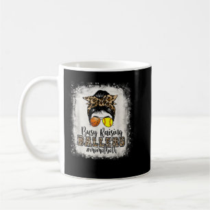 Busy Raising Ballers Mum Of Both Basketball Softba Coffee Mug