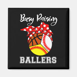 Busy Raising Llers Funny Sell Softll Sketll Mom Magnet