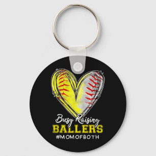 Busy Raising Llers Heart Mum Of Both Softll Sell M Key Ring