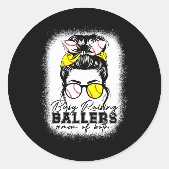 Busy Raising Llers Sell Softll Leopard For Mum Wom Classic Round Sticker (Front)