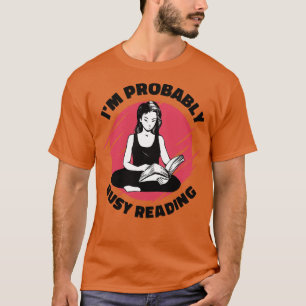 Busy Reading Book Lover Activity Book Literature T-Shirt