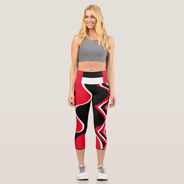 BUSY RED capris (Front)
