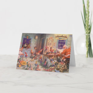 Busy Santa's Workshop Card