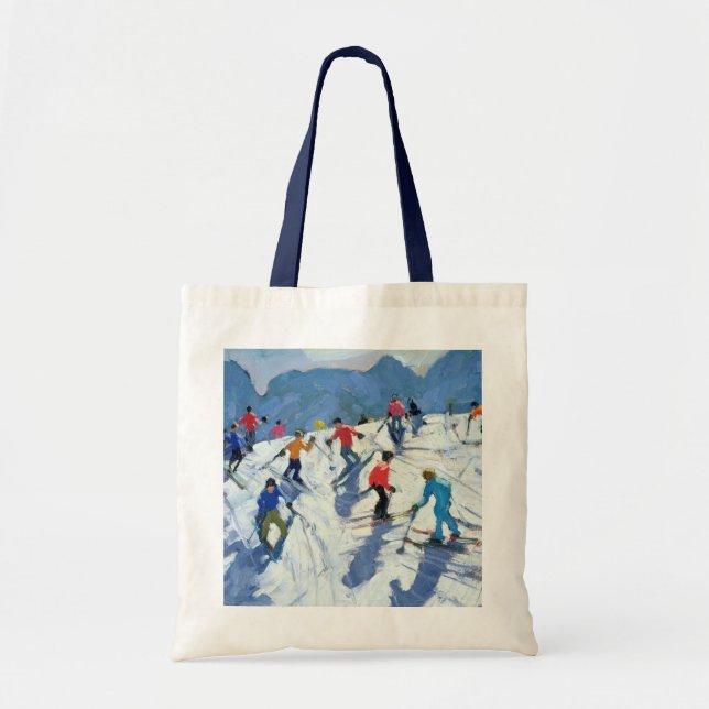 Busy Ski Slope Lofer 2004 Tote Bag (Front)