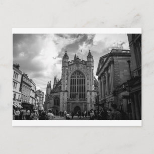 Busy streets of Bath Postcard