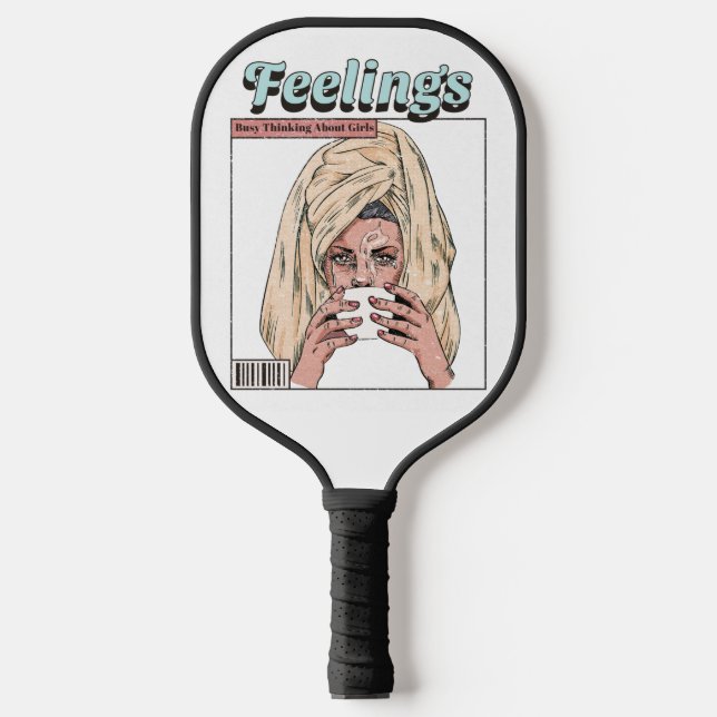 Busy Thinking About Girls Pickleball Paddle (Front)