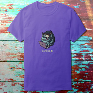 Busy Trolling Internet Troll Laptop Cartoon T-Shirt