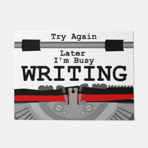 Busy Writing Deluxe Doormat