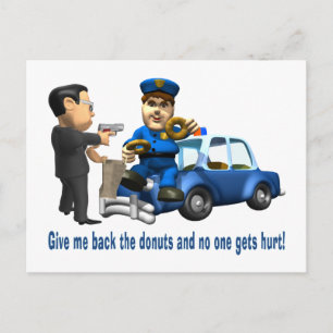 But Cops Love Doughnuts Postcard