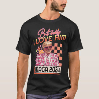 But Daddy I Love Him Mega 2024 Donald Trump Back 4 T-Shirt