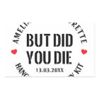 But Did You Die Bachelorette Party Hangover Kit