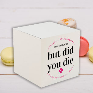 But Did You Die Hangover Personalized Bachelorette Favour Box