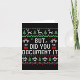 But Did You Doent It Funny Office Christmas Ugly S Card