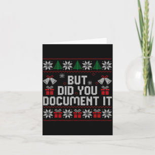 But Did You Doent It Funny Office Christmas Ugly S Card