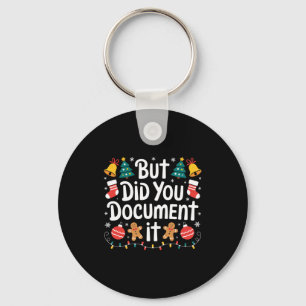 But Did You Doent It Funny Office Christmas Ugly S Key Ring