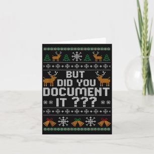 But Did You Doent It Ugly Christmas, Funny Hr Humo Card