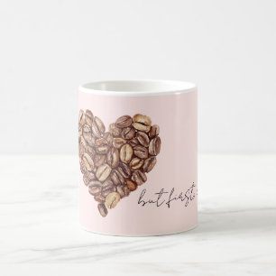 But First, Coffee Beans Heart Mug