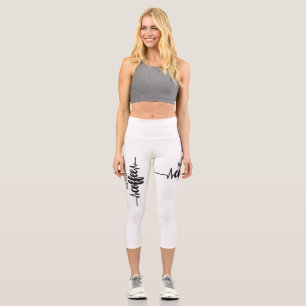 But First Coffee Capri Leggings for Coffee Lovers