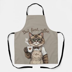 But First, Coffee Cat Apron