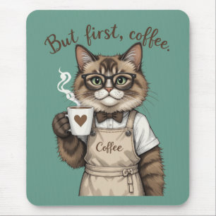 But First, Coffee Cat Mouse Mat