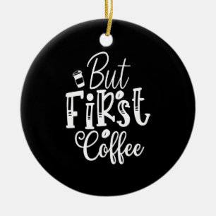 but first coffee ceramic tree decoration