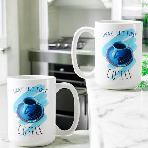 But First Coffee Coffee Cup Saucer Beans