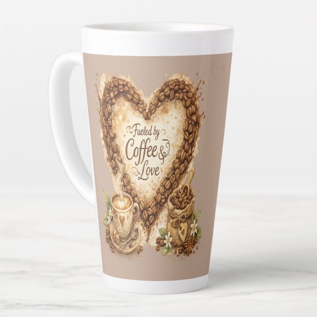 But First, Coffee Cosy Vintage Latte Mug (Left Angle)