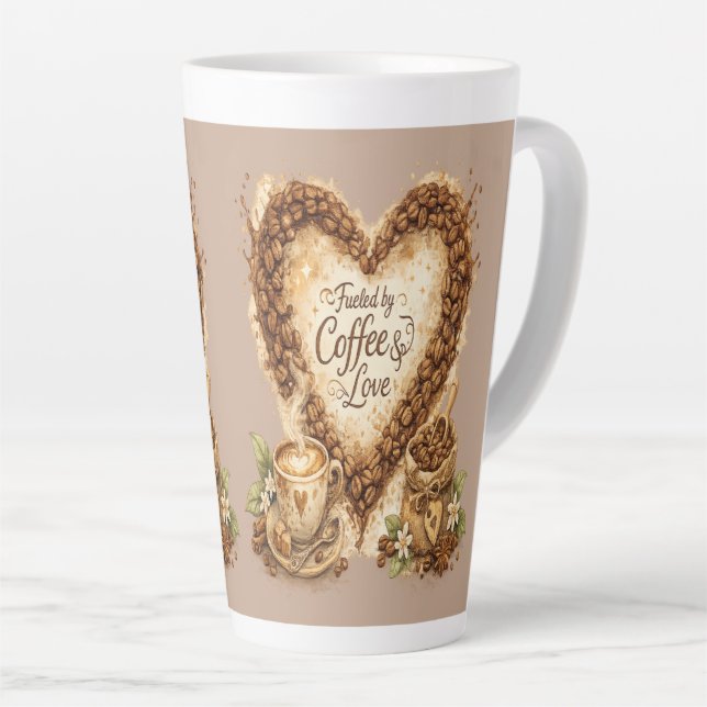 But First, Coffee Cosy Vintage Latte Mug (Right Angle)