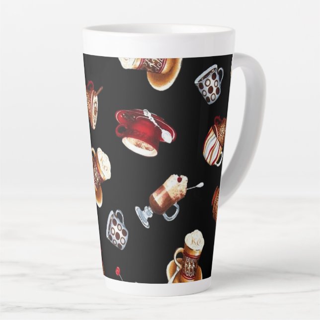 But First Coffee Latte Mug (Right Angle)