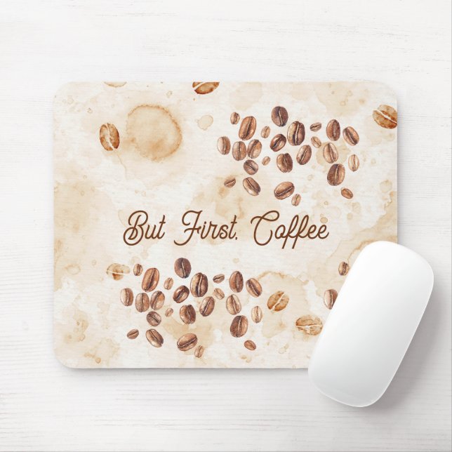 But First, Coffee Mouse Mat (With Mouse)