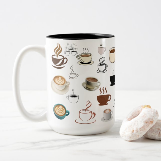But First, Coffee Mug | Funny Coffee Lover Ceramic (With Donut)