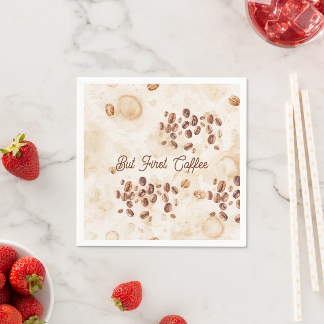 But First, Coffee Napkin (Insitu)